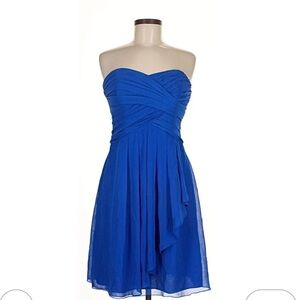 David's Bridal Royal Blue Maxi Dress